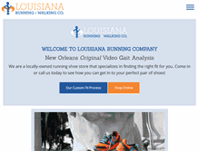 Tablet Screenshot of louisianarunning.com